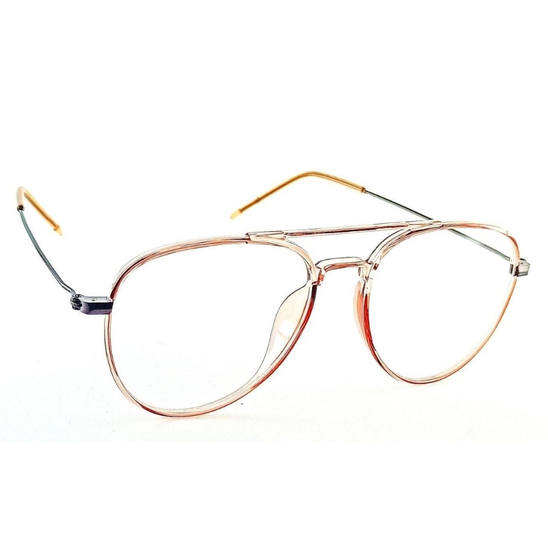 Transparent Aviator Jubleelens® Frames Blue Ray Shield Spectacles (50mm)