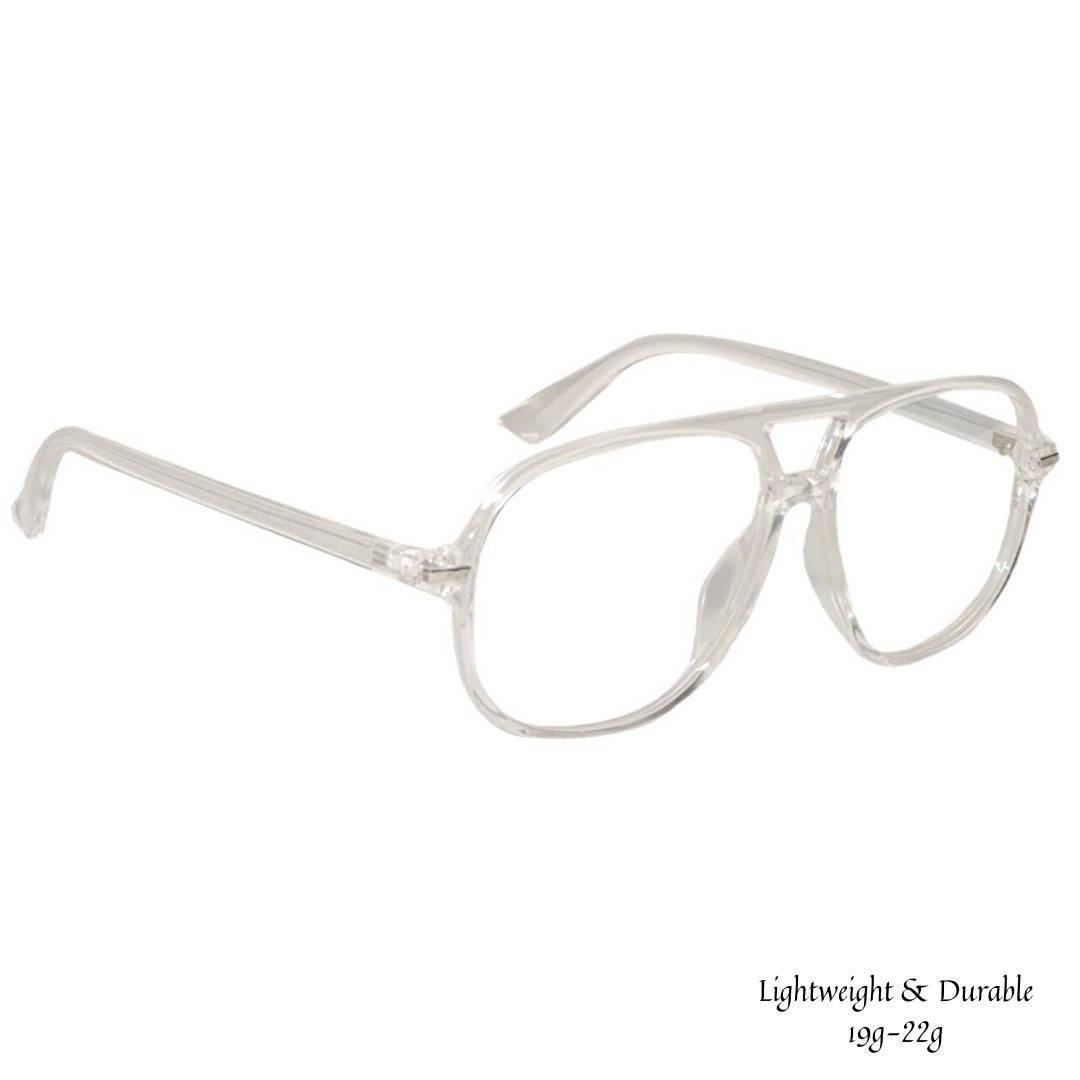 Jubleelens® Aviator White Chasma Frame