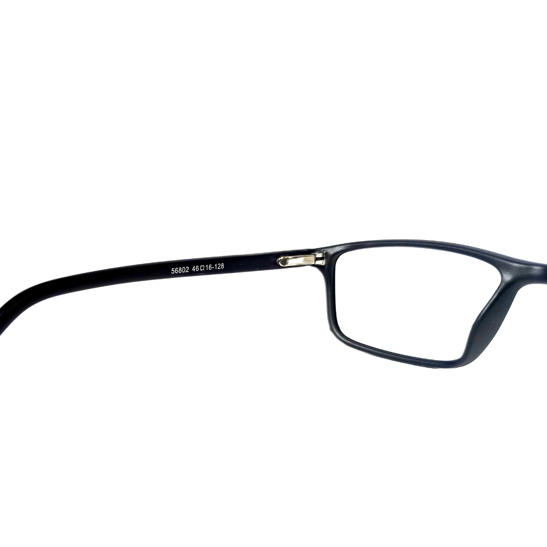 Jubleelens - Black Full Rim Rectangle Eyeglasses for Kids ( 56802 )