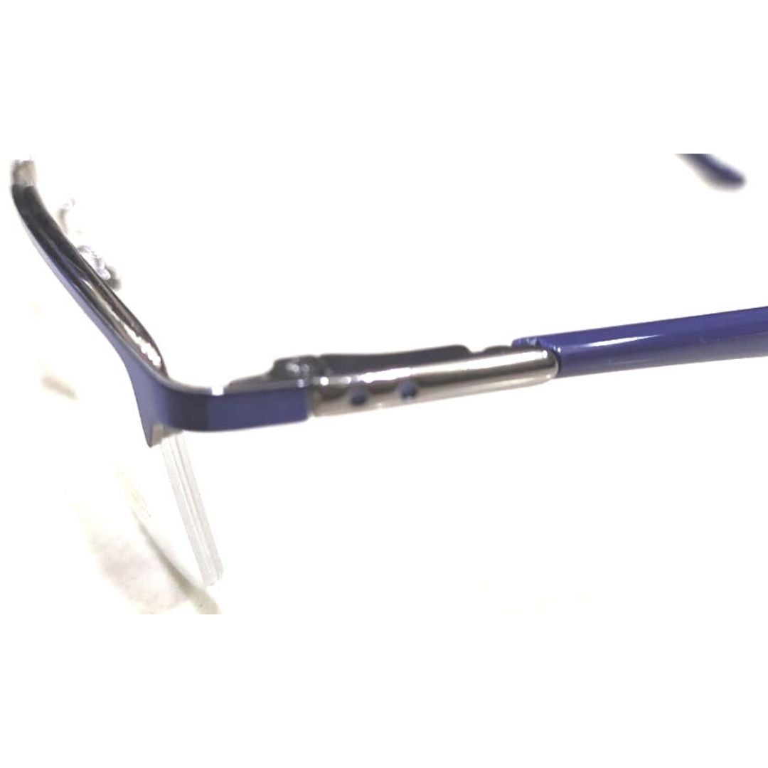 Stylish Blue Metal Half Frame 65405
