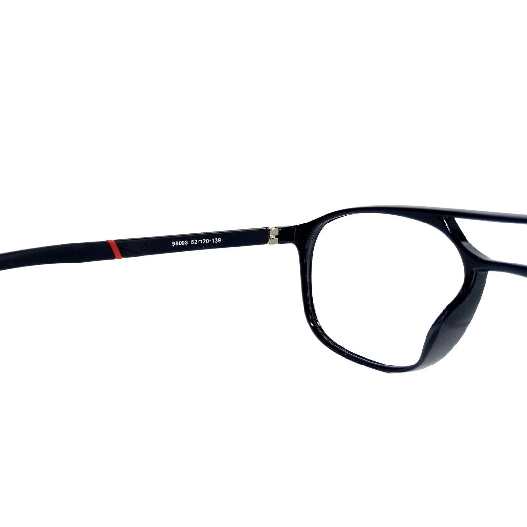 Jubleelens Optics Stylish Full Rim Black Square Frame- 98003