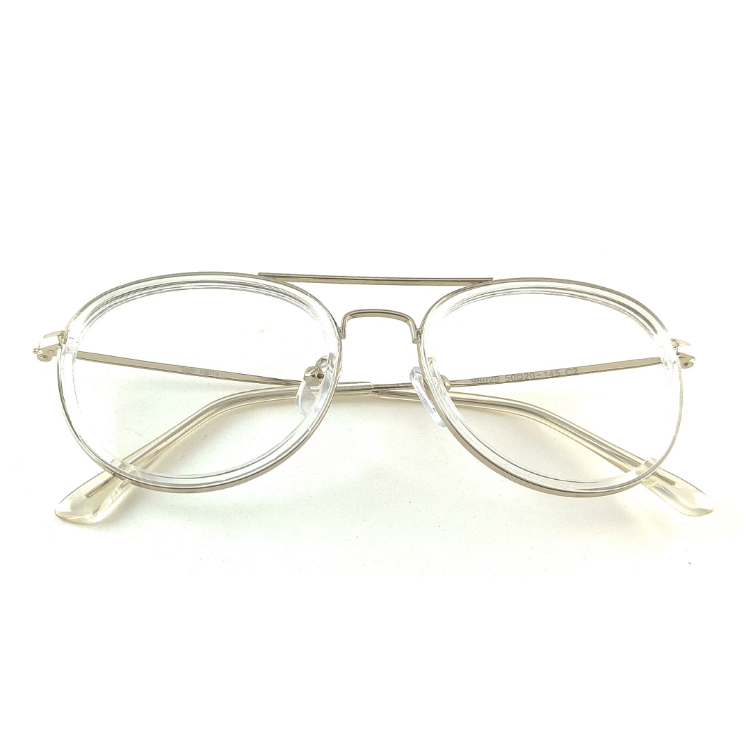 Full Rim Transparent White Frame-98029 (50mm)