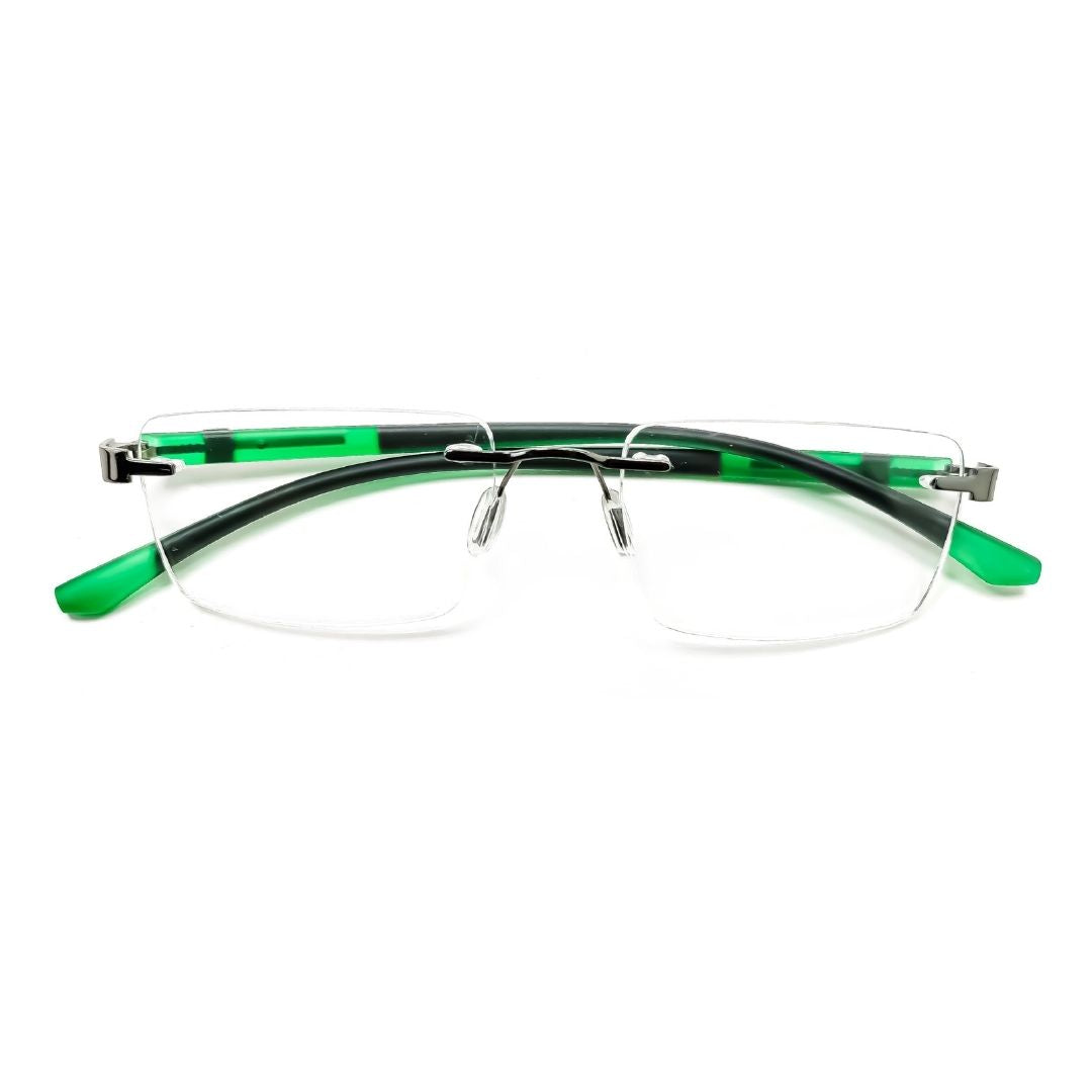 Jubleelens® Rimless Rectangular Frame for Men & Women ( 50mm )