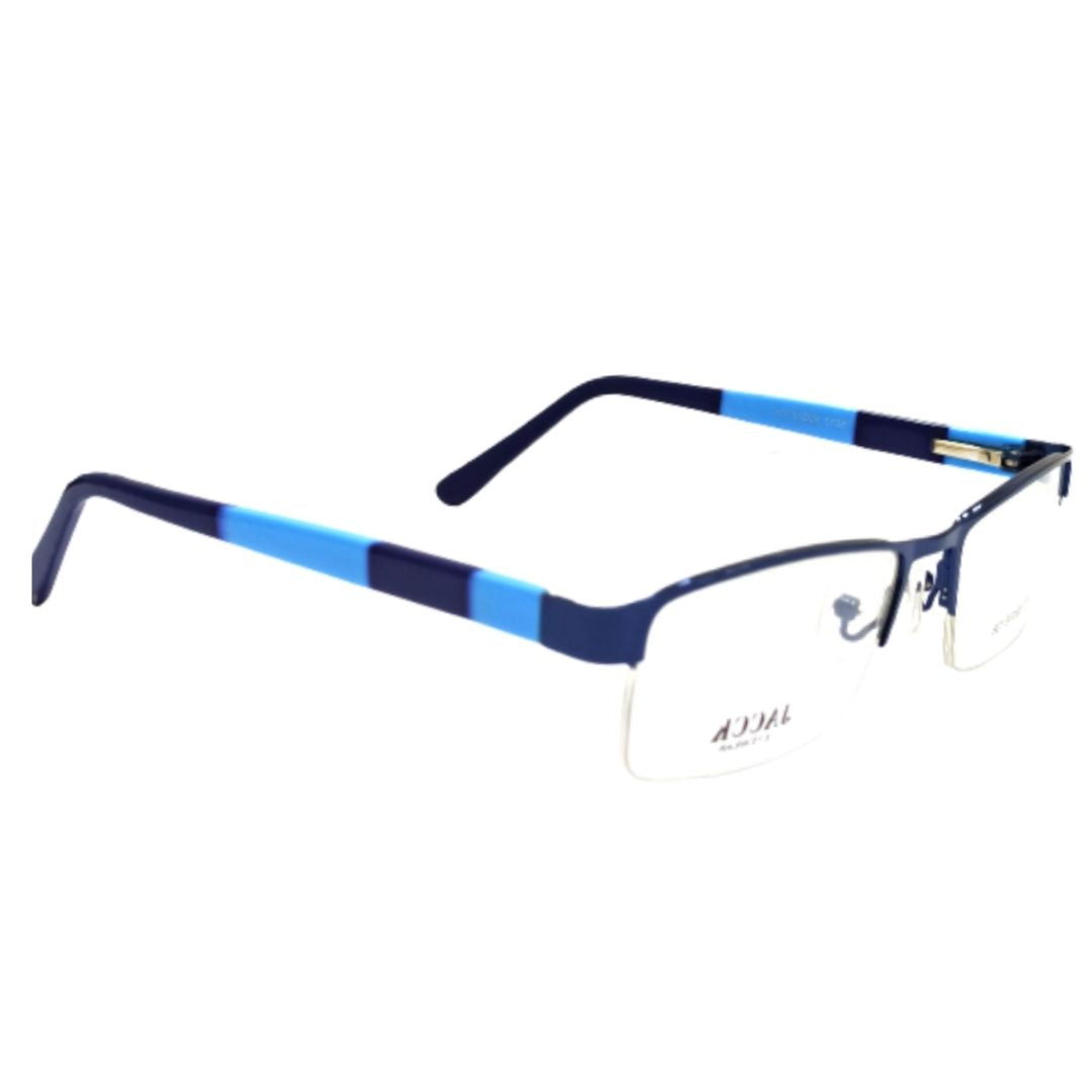 Stylish Blue Black Metal Half Frame 5013
