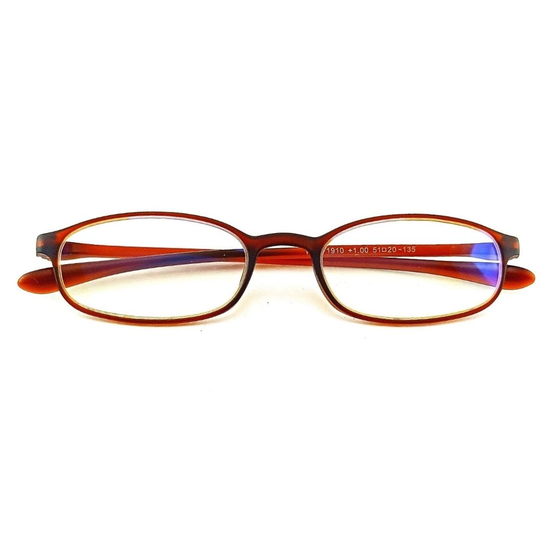 Brown READERS Reading Eyeglasses with Anti Glare Lens (+1.00 Power To +3.00 Power)