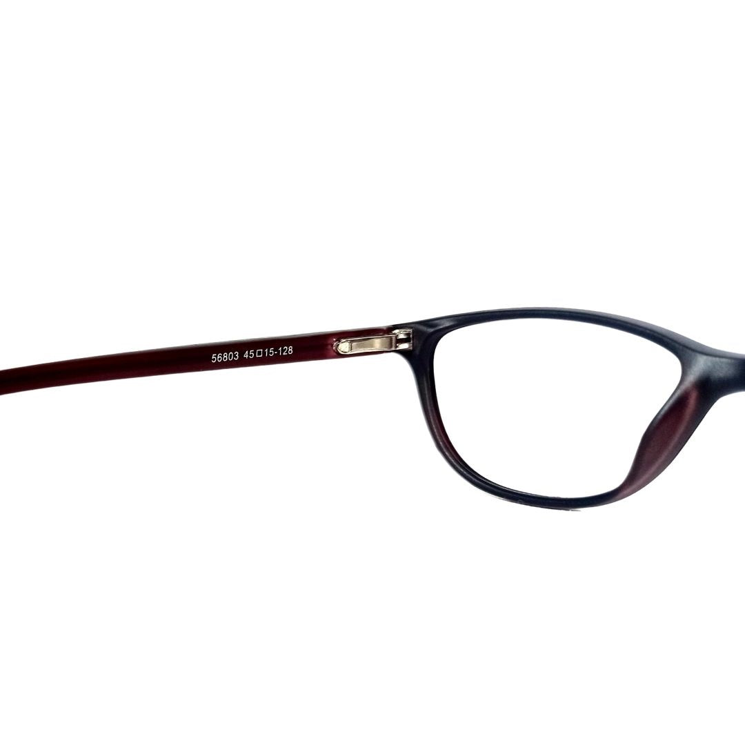 Jubleelens - Dark Red Full Rim Cat-Eye Eyeglasses for Kids (56803 )