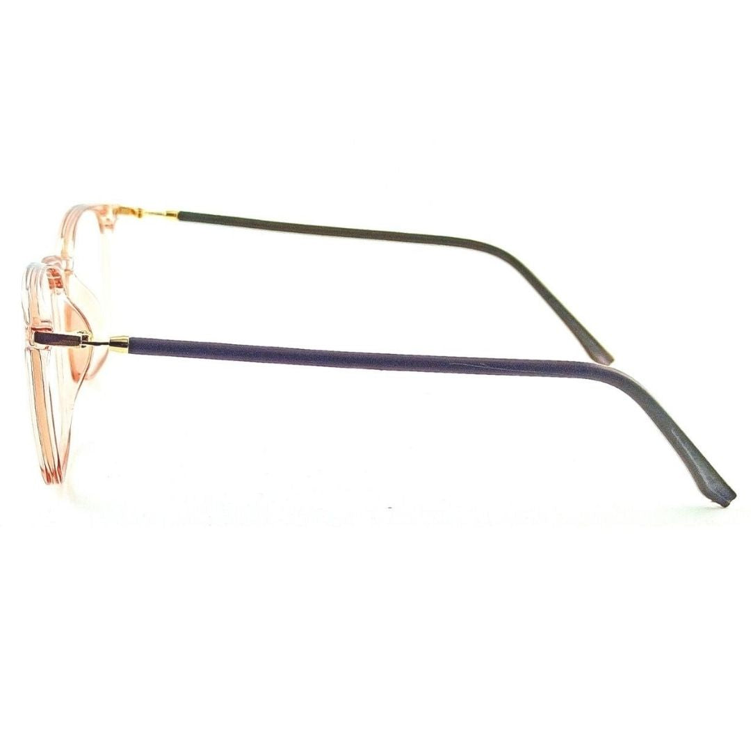 Square Transparent Pink Jubleelens® Frames Blue Blocker NO Power Spectacles with for Eye Protection