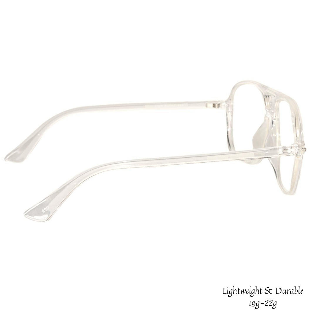 Jubleelens® Aviator White Chasma Frame