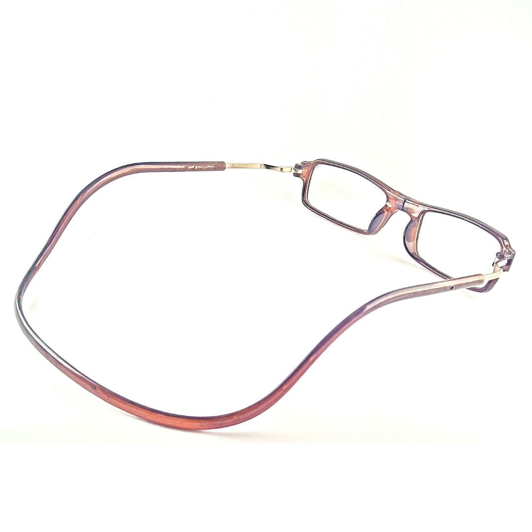 Brown Magnet Rectangular READERS Reading Eyeglasses- Best Reading Experience