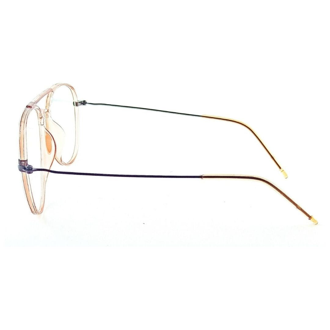 Transparent Aviator Jubleelens® Frames Blue Ray Shield Spectacles (50mm)