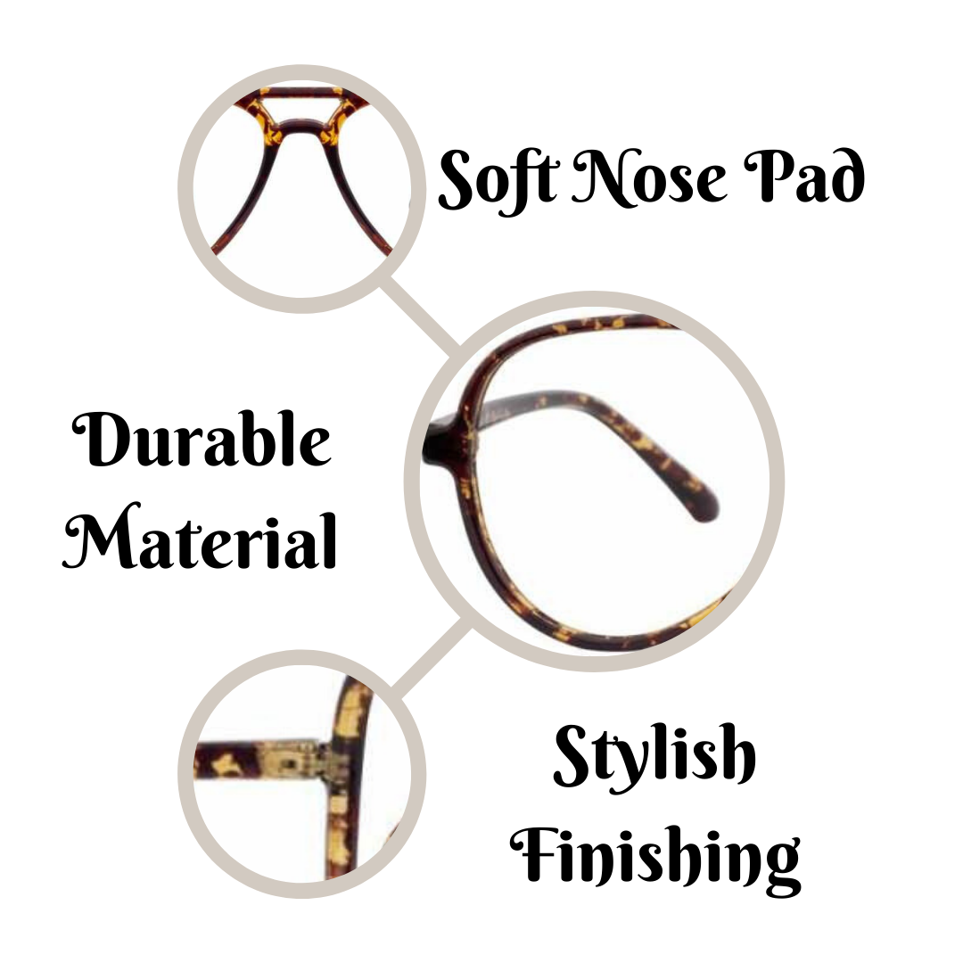 Royal Goggles Fancy Aviator Spectacle Frame for Girl & Women