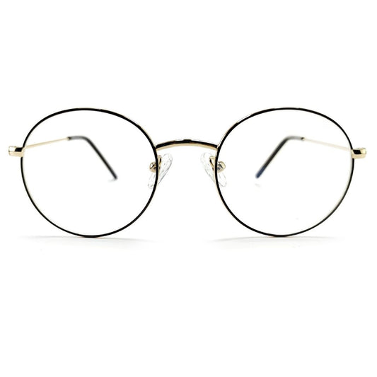 Jubleelens Full Rim Medium Gold Round Frame (46mm)
