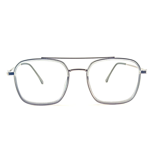 Jubleelens Full Rim Metallic Grey Frame For Unisex-28506 (53mm)