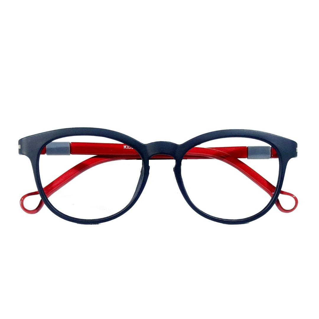 Jubleelens® Black Red Round Frame For Kids-Kidzania -KZ303