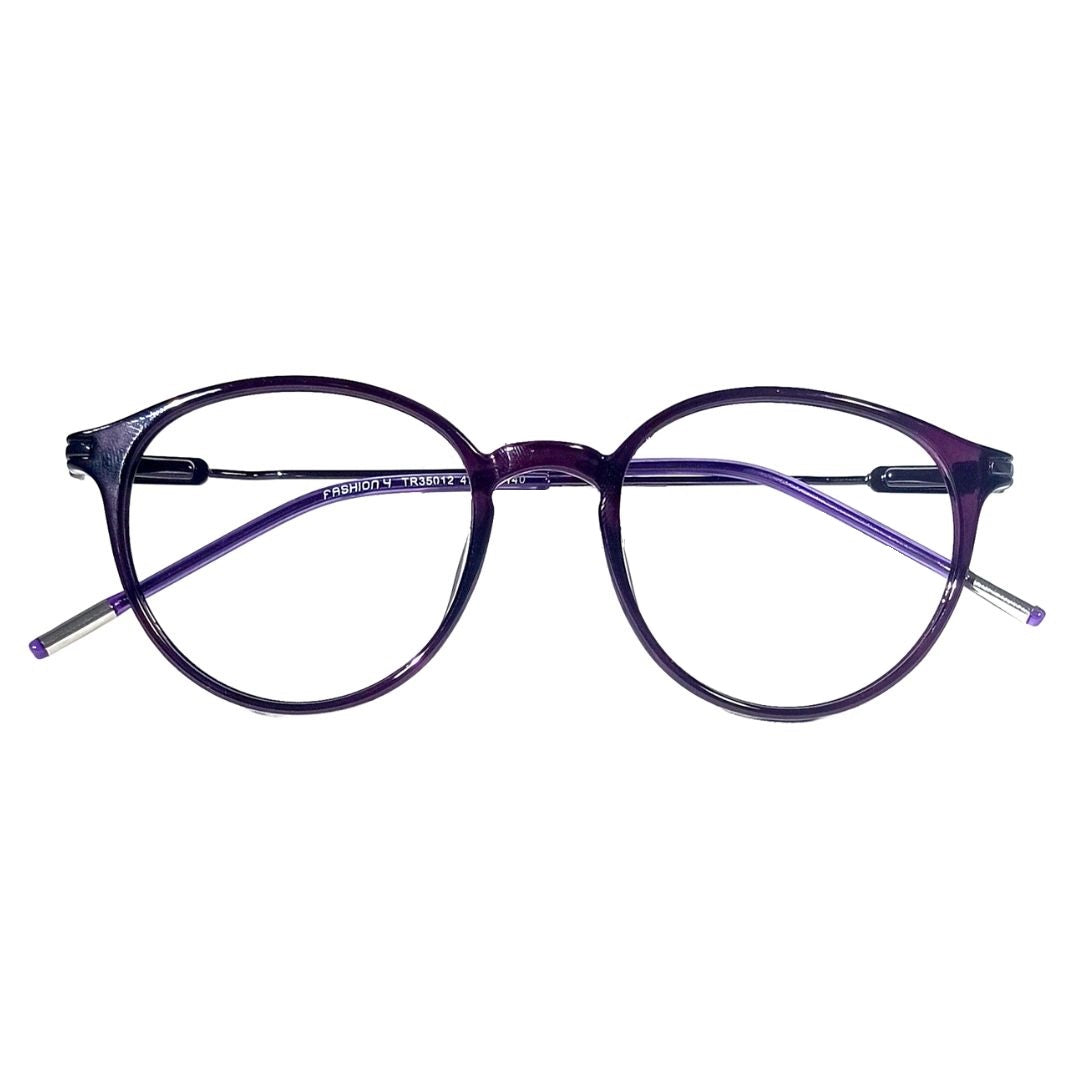Jubleelens TR35012 Round Lined Specs Eyeglasses - Purple Medium