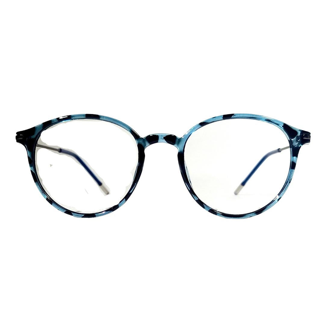 Jubleelens TR35012 Round Lined Bifocal Glasses - Blue Tortoise