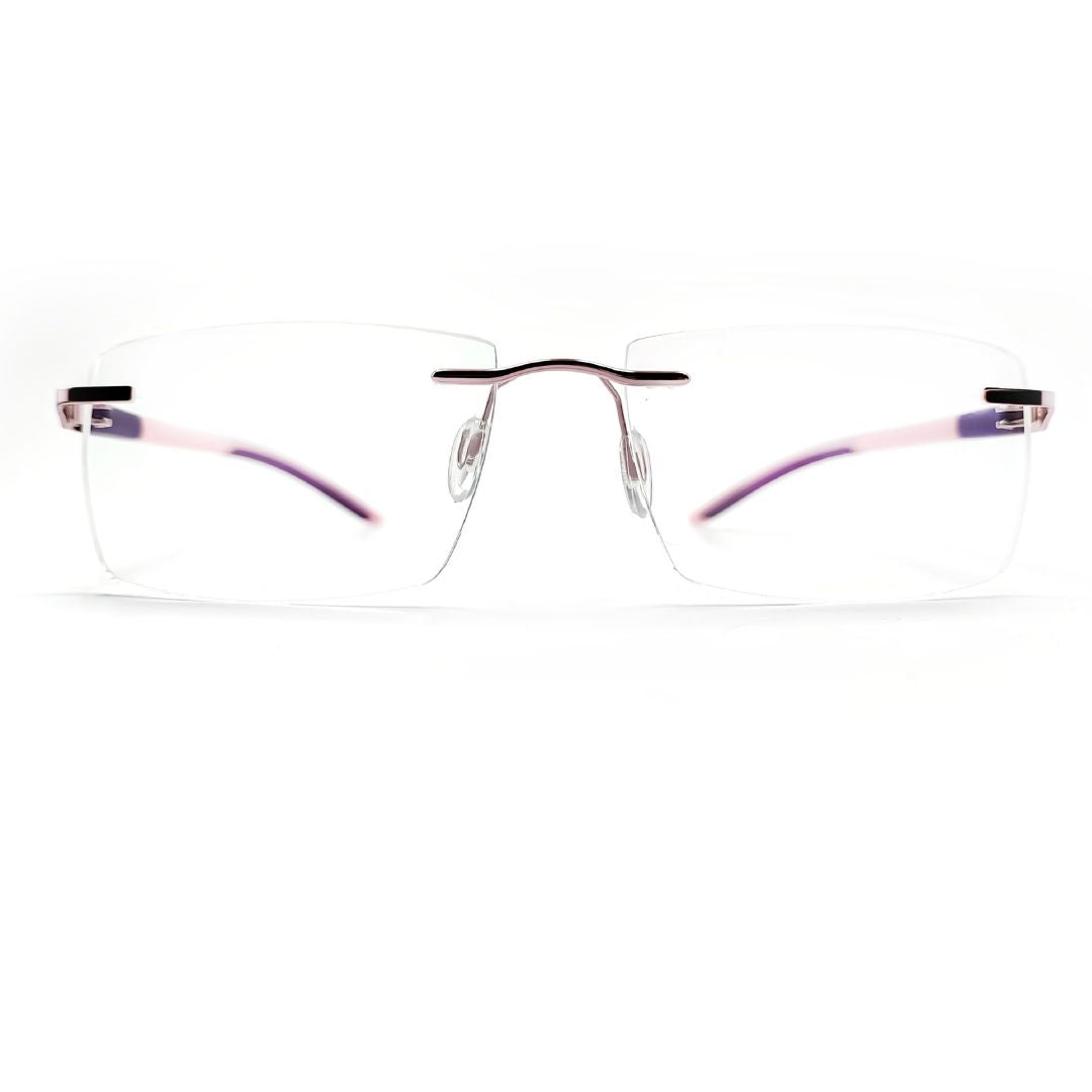 Jubleelens Rectangular Rimless Medium Frame (52mm)