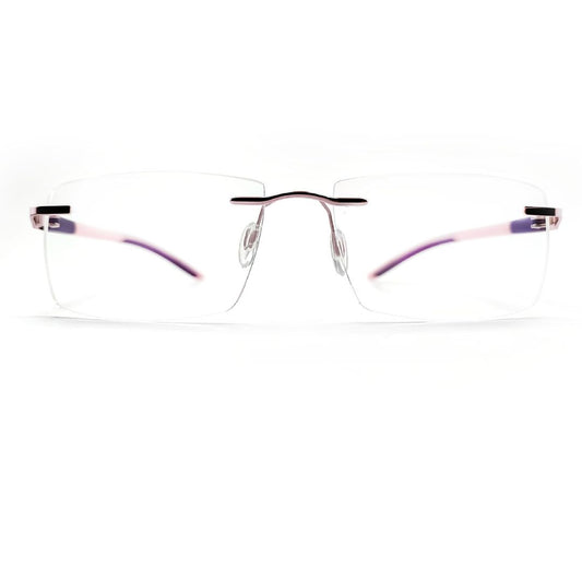 Jubleelens Rectangular Rimless Medium Frame (52mm)