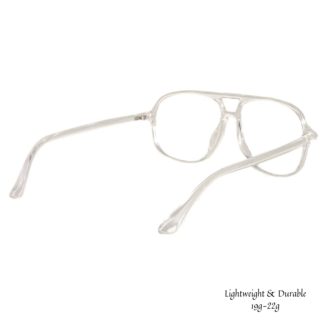 Jubleelens® Aviator White Chasma Frame