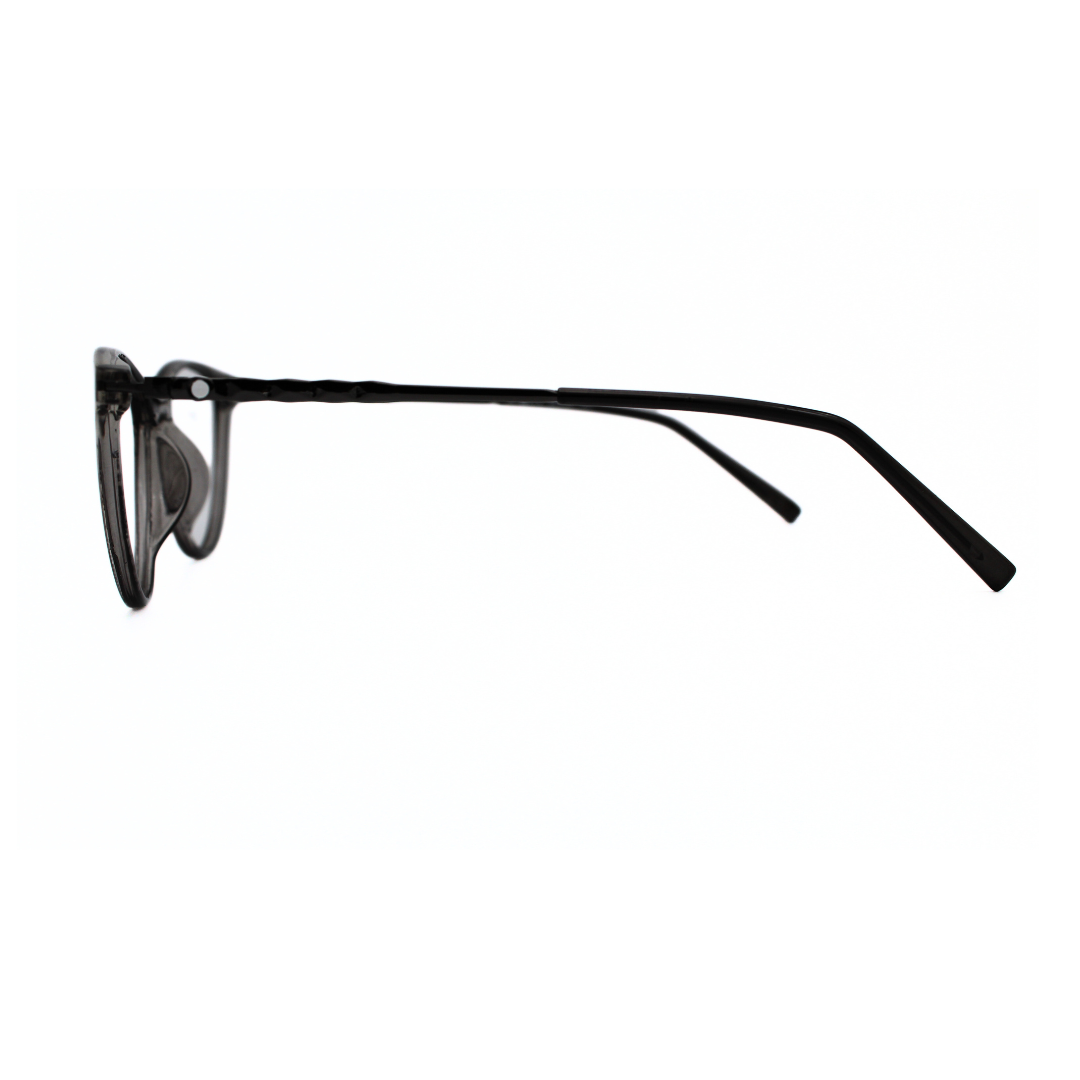 Jubleelens Vintage Oval Eyeglasses - Transparent Gray 126706 (Single Vision)