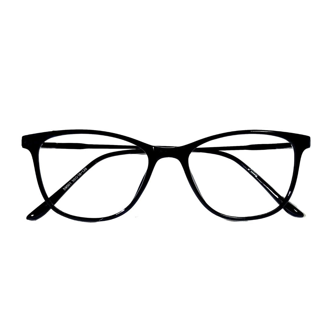 Jubleelens JB-59001 Cat-Eye Lined Specs Eyeglasses - Black Medium