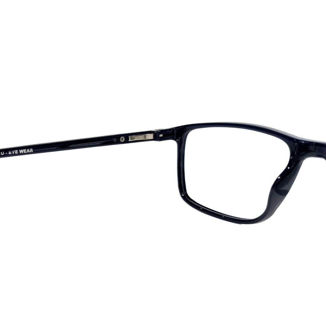 Jubleelens Square Full Rim Black Stylish Eyeglasses Frame For Unisex- U-2032