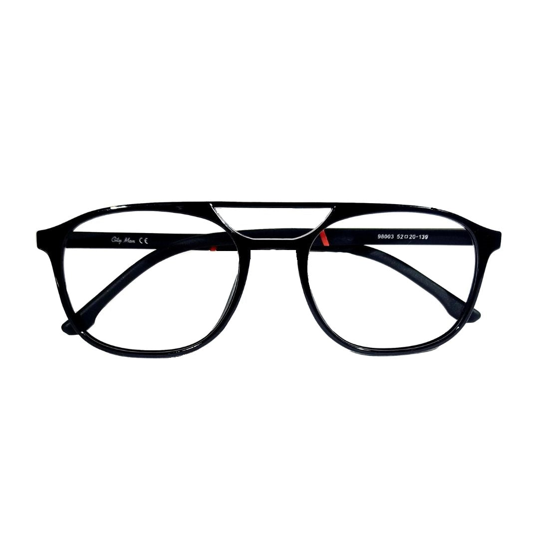 Jubleelens Optics Stylish Full Rim Black Square Frame- 98003