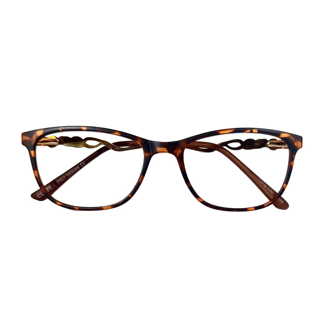 Jubleelens Trendy Cupper Rectangular Full Rim Frame For Women- 73410