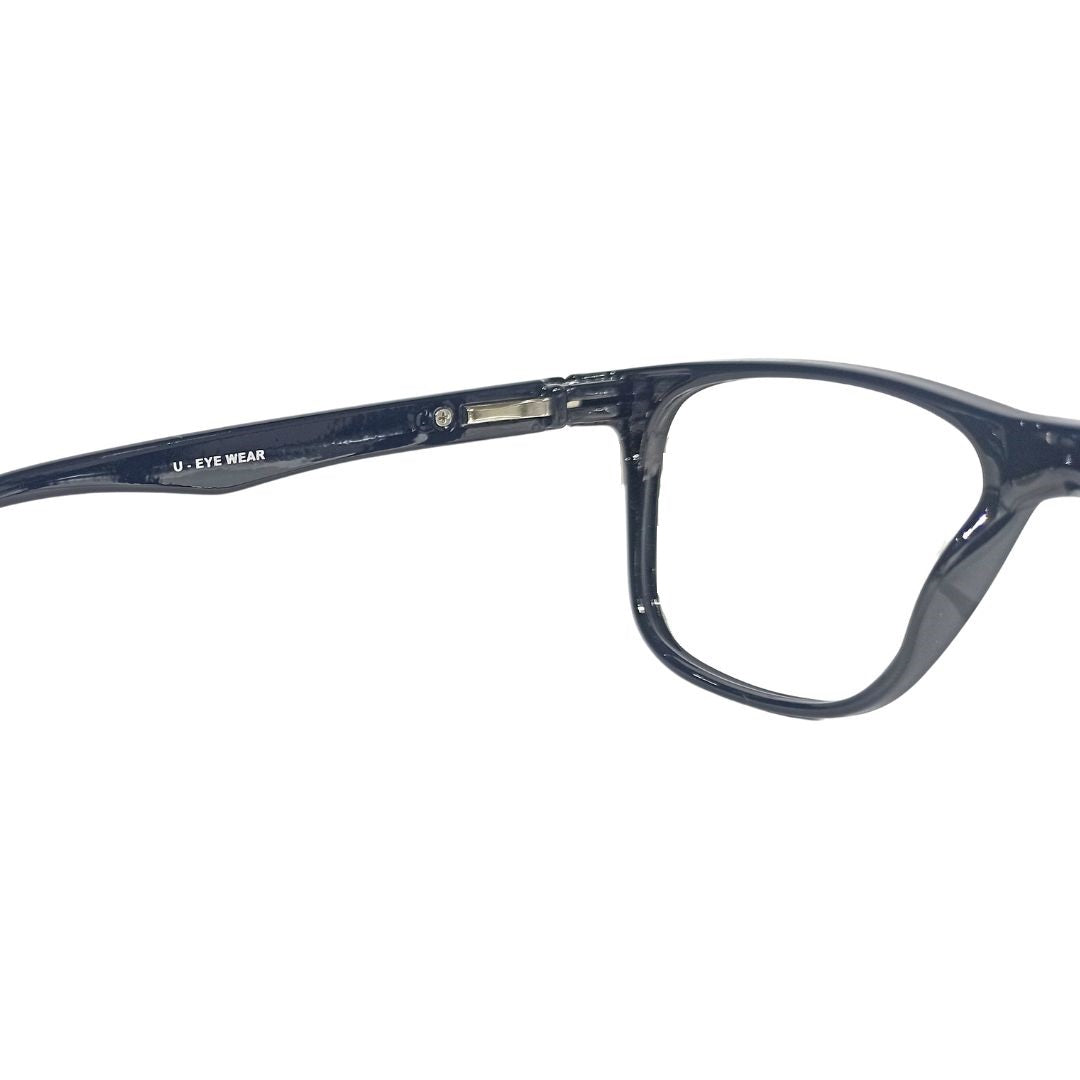 Jubleelens Square Black Makeover Full Rim Unisex Specs Frame- U-842