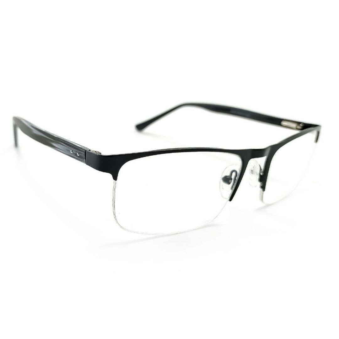 Progressive Stylish Half Rim Rectangular Large Frame (53mm)