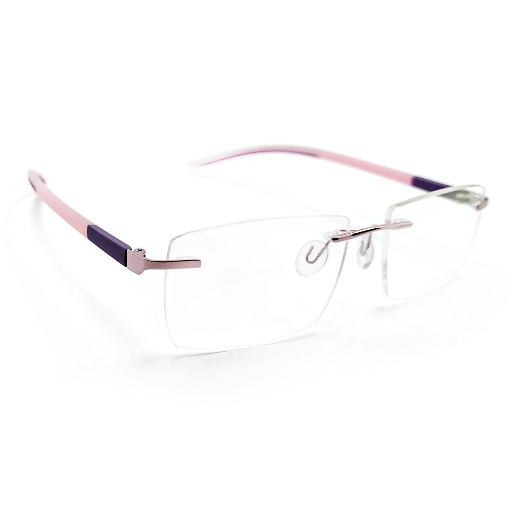 Jubleelens Rectangular Rimless Medium Frame (52mm)