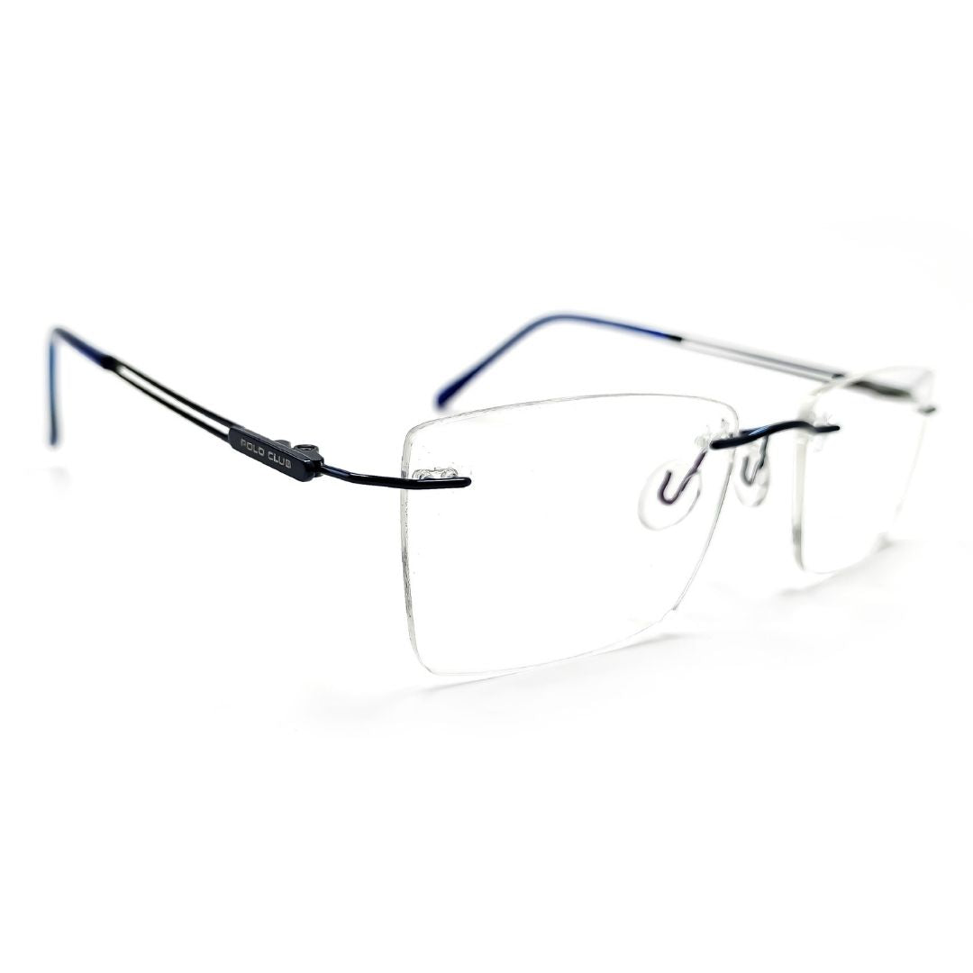 Jubleelens® Rimless Blue Rectangular Frame