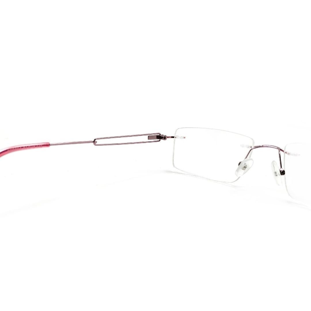 Pink Lightweight Eyeglasses Rimless Frame Like Sunfire-SFE004