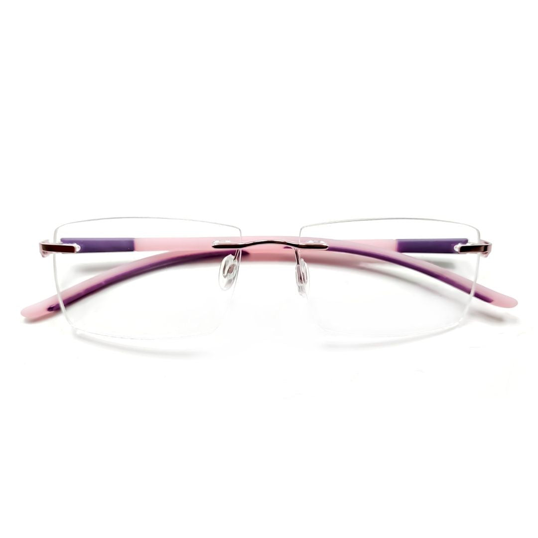 Jubleelens Rectangular Rimless Medium Frame (52mm)