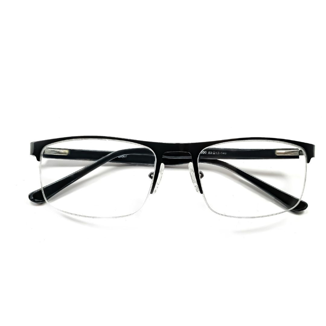 Progressive Stylish Half Rim Rectangular Large Frame (53mm)