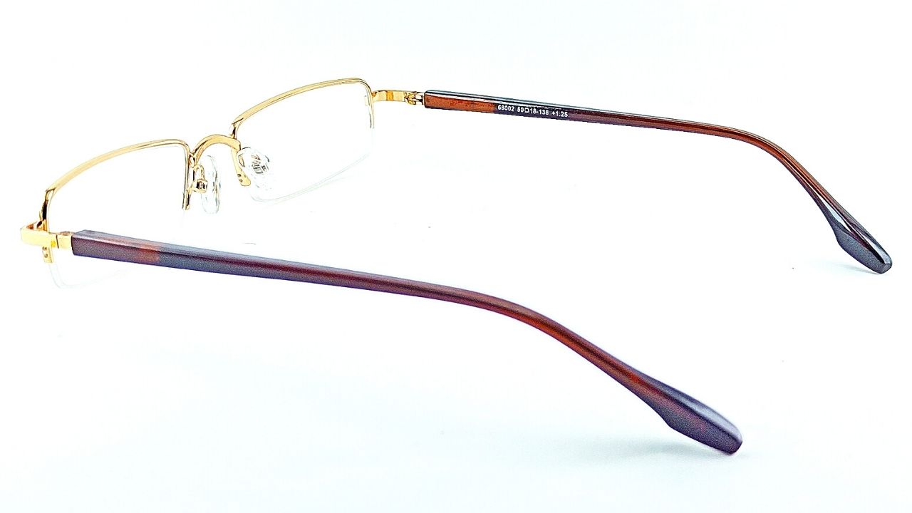 Jubleelens Supra Gold Rectangle READERS Reading Eyeglasses (+1.00 to +3.00 Power) - Jubleelens: Eyeglass