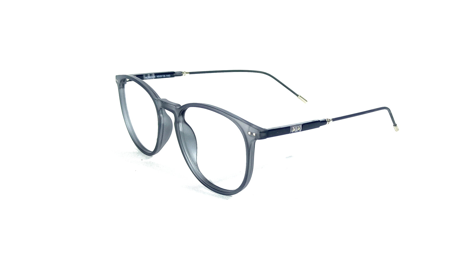Rectangular Transparent Full Rim Round Eyeglasses