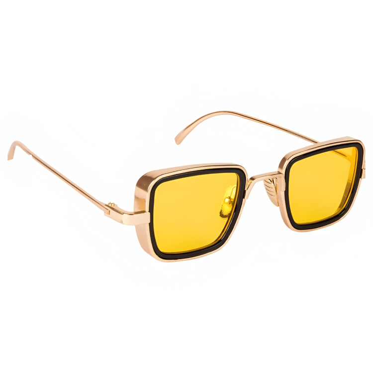 Jubleelens - Kabir Square Shade- Yellow Modern Look with UV Protection
