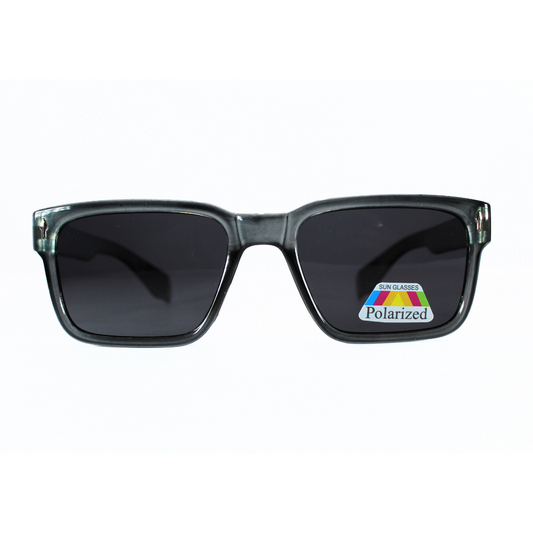 Jubleelens Rectangle Translucent Grey Sunglasses - Black Polarized 1 A Timeless and Versatile Pair with Superior Sun Protection