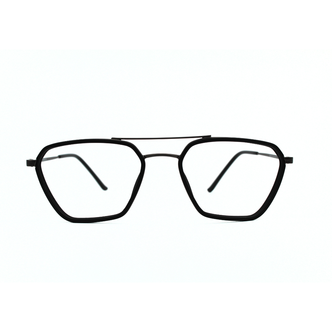 Jubleelens Triangle 23005 Eyeglasses Matt Black Frames for Men and Women