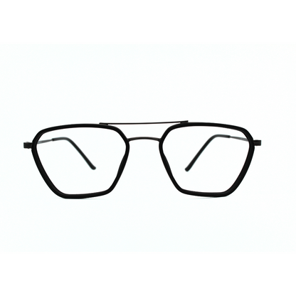 Jubleelens Triangle 23005 Eyeglasses Matt Black Frames for Men and Women