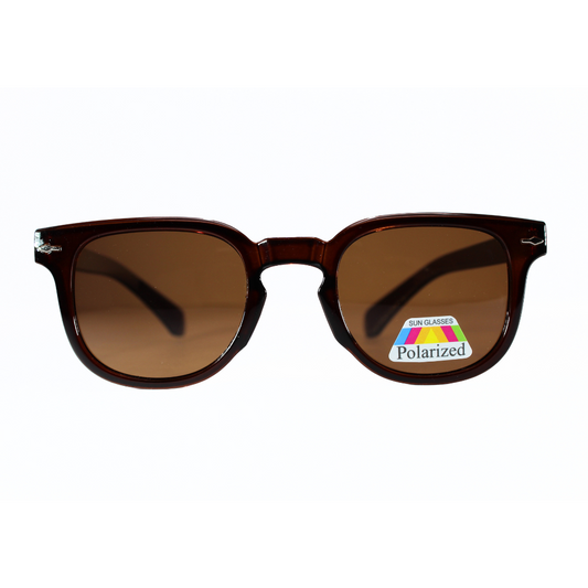 Jubleelens Wayfare Glossy Brown Sunglasses - Brown Polarized: Protect Your Eyes in Style with These Classic Shades