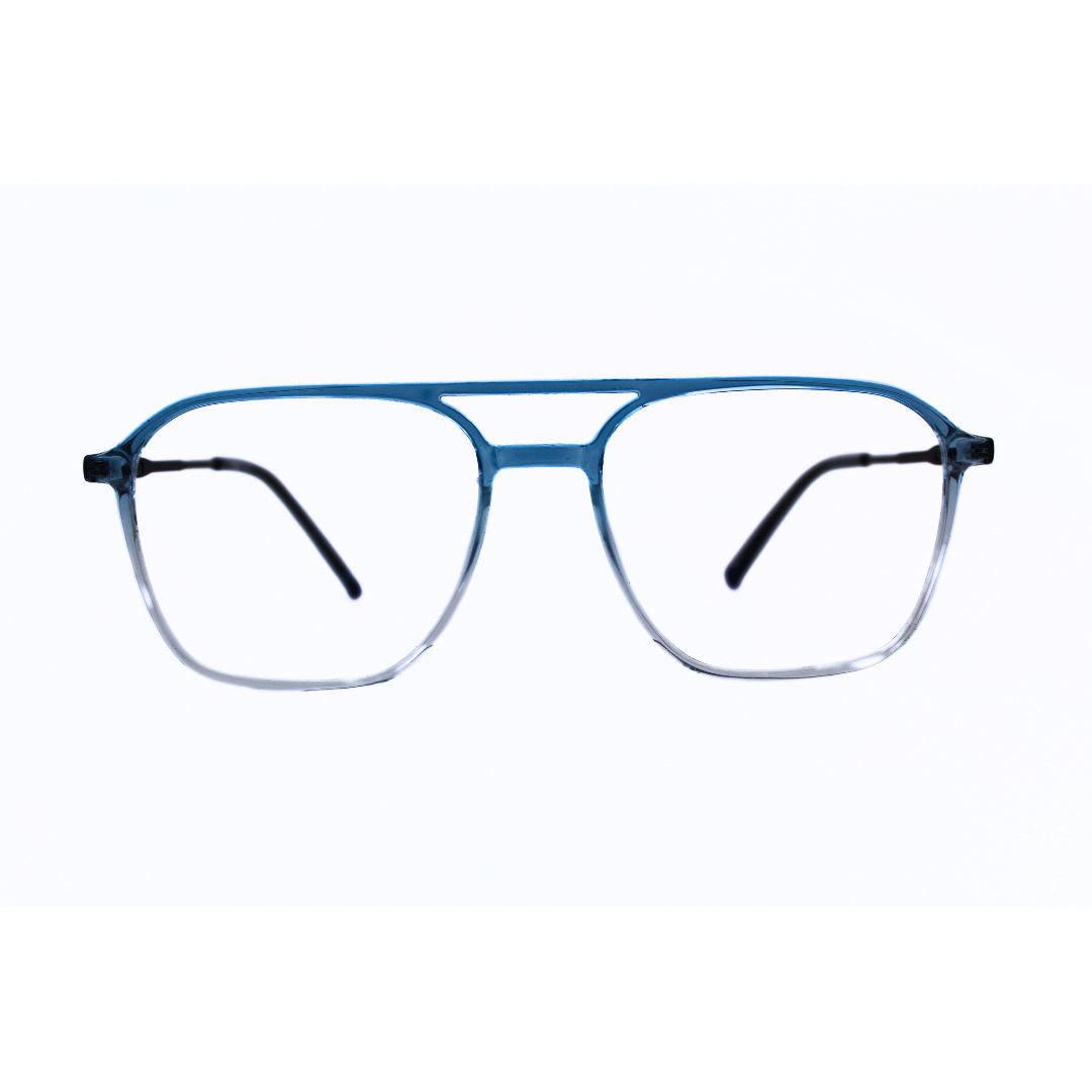 Jubleelens Unique Rectangular Eyeglasses - Gredle Blue 220806