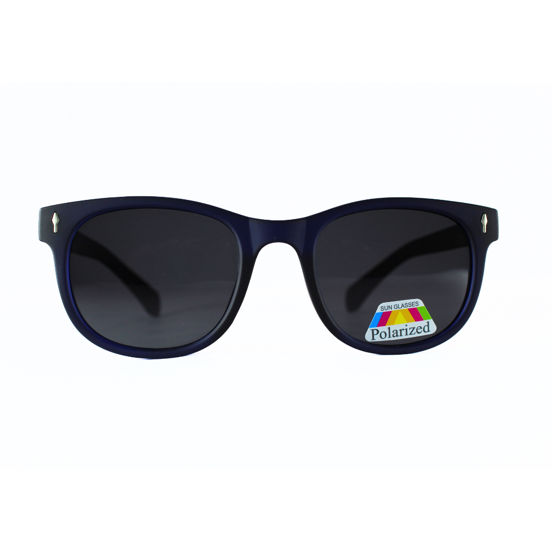 Jubleelens Wayfarer Matte Blue Sunglasses - Black Stylish and Functional, with the Added Benefit of UV Protection, Glare Reduction, and a Modern Matte Finish in a Bold Blue Color
