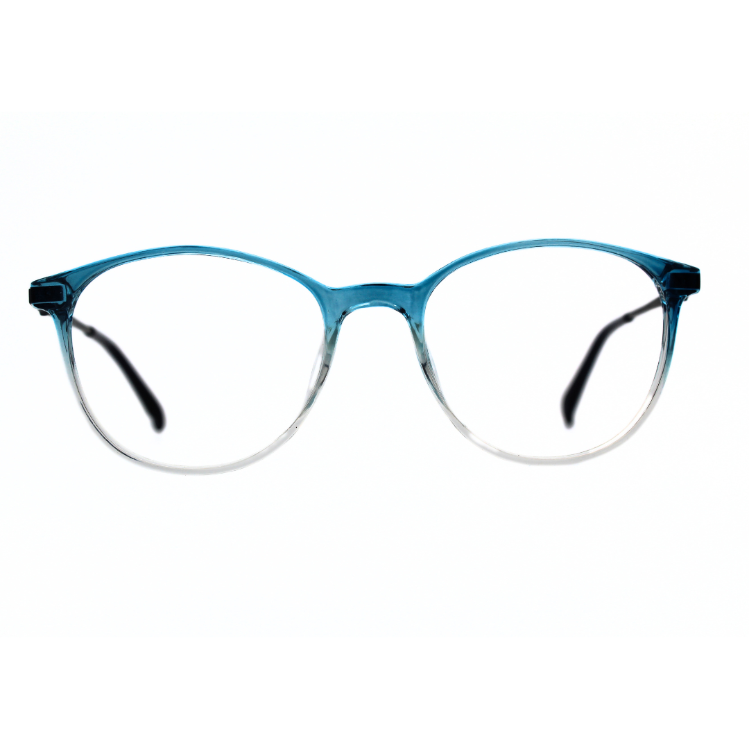 Jubleelens TRO16 Gredle Blue Silver Dark Eyeglasses A Frame for Every Face Shape