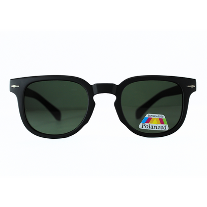 Jubleelens Wayfarer Matte Black Sunglasses - Green Polarized 2 A Stylish and Functional Pair with Superior Sun Protection