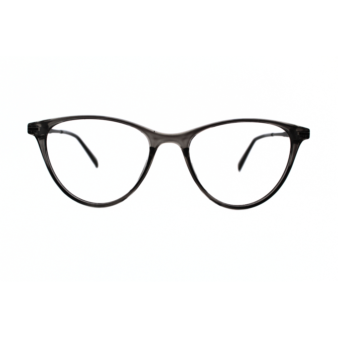 Jubleelens Vintage Oval Eyeglasses - Transparent Gray 126706