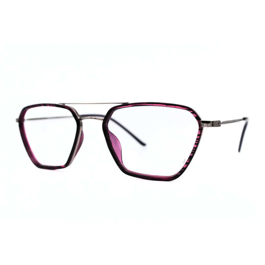 Jubleelens Triangle23005 Eyeglasses Tortoise Pink Gunmetal Black Frames for Everyday Wear
