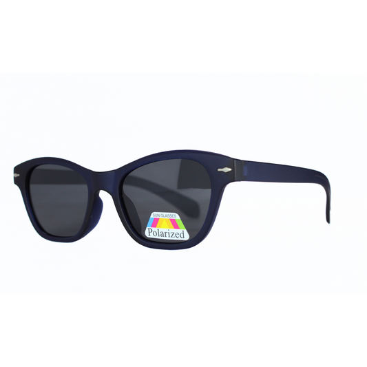 Jubleelens CatEye Matte Blue - Black Polarized 2 Sunglasses: Protect Your Eyes in Style with These Bold Shades