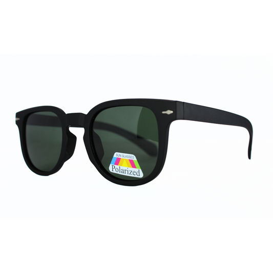 Jubleelens Wayfarer Matte Black Sunglasses - Green Polarized 2 A Stylish and Functional Pair with Superior Sun Protection
